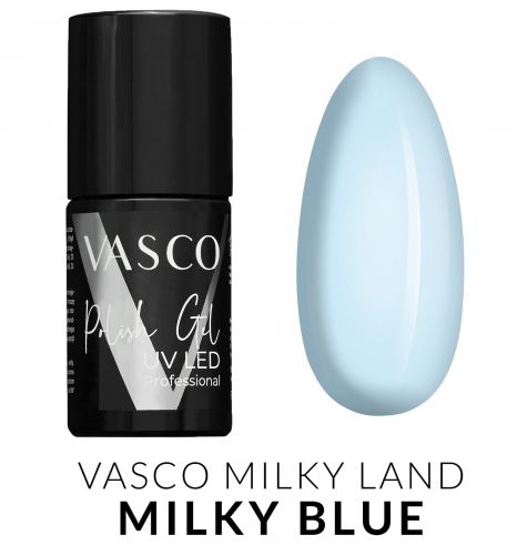 Lakier hybrydowy V13 Milky Blue Milky Land Vasco