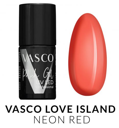 Lakier hybrydowy V21 Neon Red Love Island Vasco