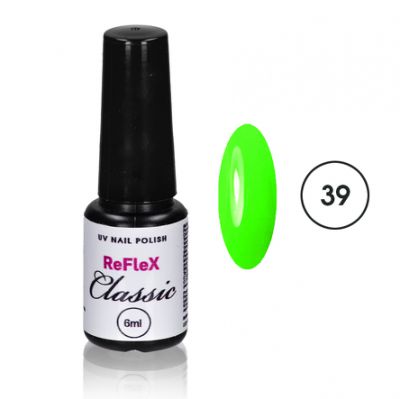39 Lakier hybrydowy ReFleX Classic UV NAIL POLISH 6ml neon