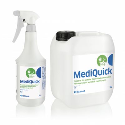 MediQuick Alkoholowy preparat do szybkiej dezynfekcji powierzchni  i wyrobów medycznych 1l.