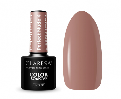 CLARESA Lakier hybrydowy PERFECT NUDE 4 -5g