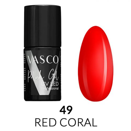 Lakier hybrydowy V49 Red Coral Ready Red Vasco