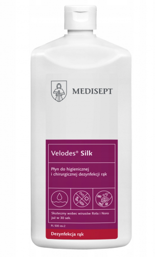 Velodes Silk Płyn do higienicznej i chirurgicznej dezynfekcji rąk 500 ml