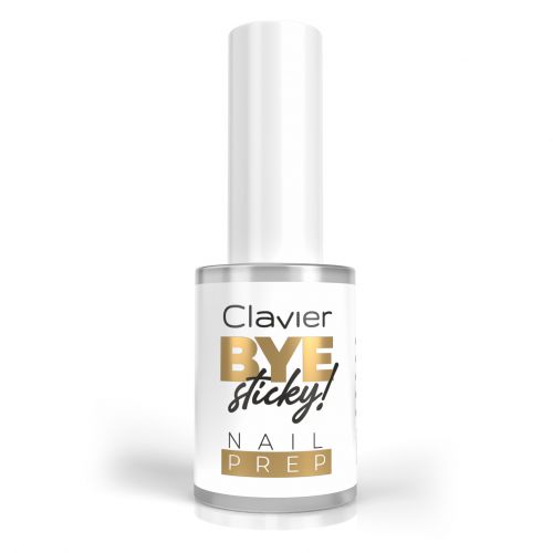 Preparat odtłuszczający NAIL PREP, Clavier BYE sticky, do paznokci, Hybryd, żelu, 7ml