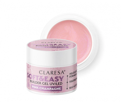 Claresa żel budujący Soft&Easy gel pink champagne 12g