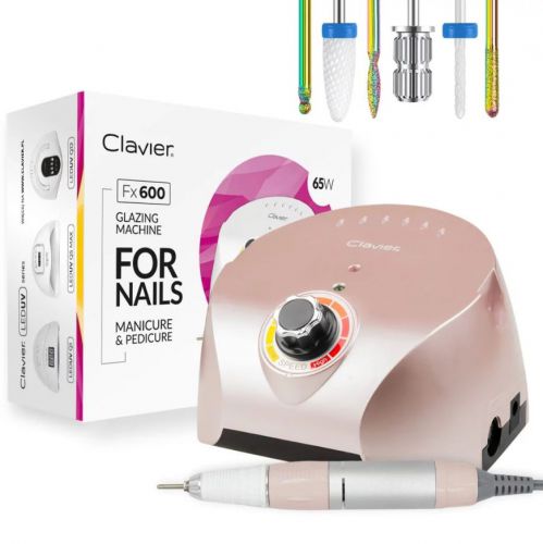 Frezarka do paznokci 65 W, Manicure Clavier 65 W-FX 600 różowa