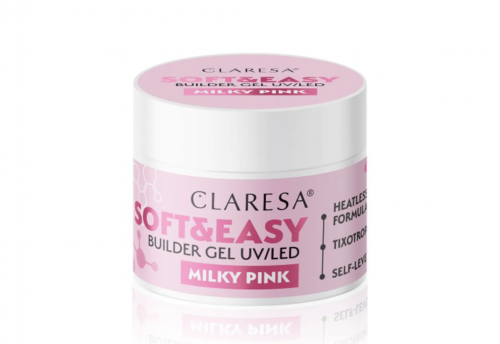 Claresa żel budujący Soft&Easy gel milky pink 12g