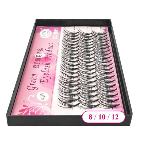 Kępki Rzęs Różowe SILK MIX 8-10-12 – Green Eyelash, skręt C