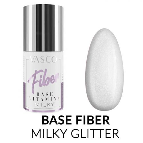 Baza hybrydowa Base Fiber Milky Glitter Vasco
