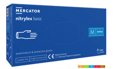 nitrylex basic dark blue 100szt., rękawiczki nitrylowe XL