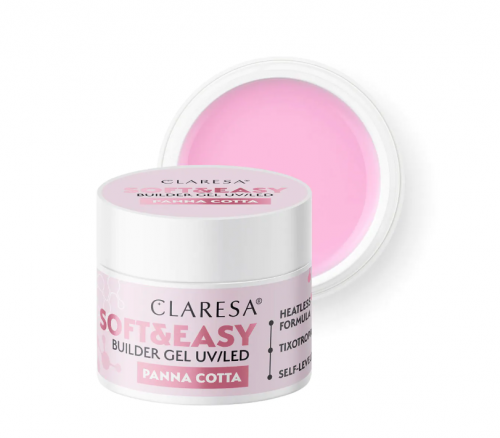 Claresa żel budujący Soft&Easy gel panna cotta 12g