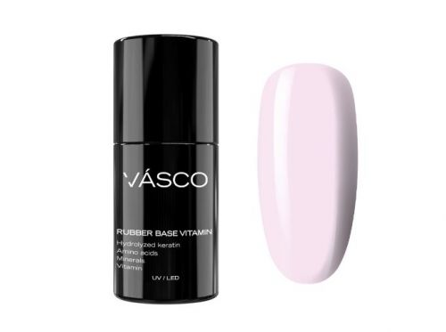 Baza hybrydowa Rubber Base Vitamin light pink Vasco 7 ml